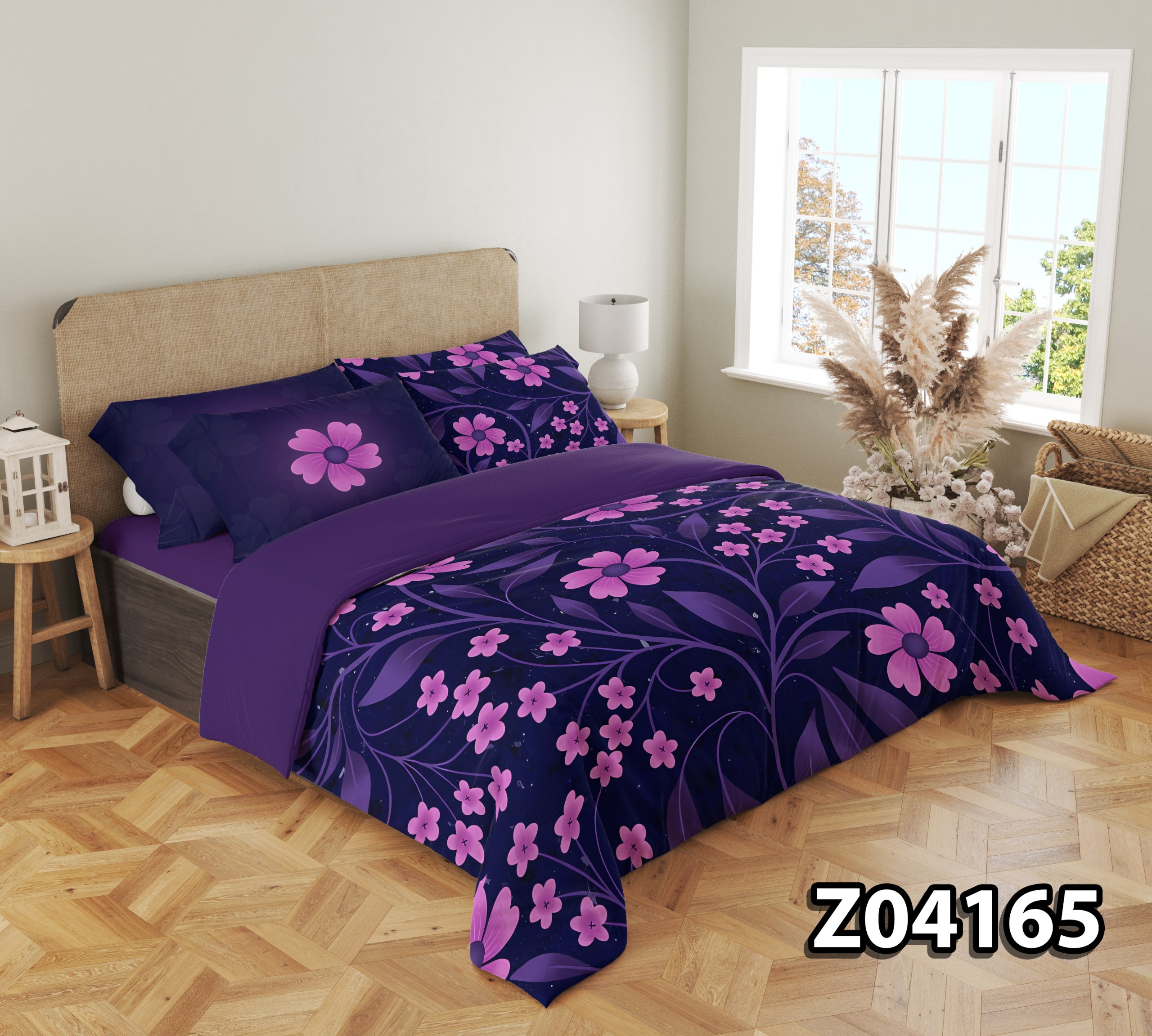 Z04165-بنفشه-شب-01 سرویس لحاف روتختی مدل بنفشه شب