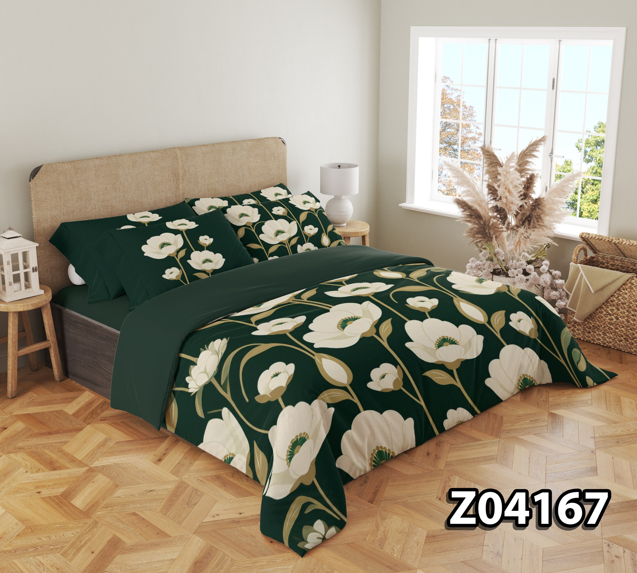 Z04167-شیپوری-زمرد-01 سرویس لحاف روتختی مدل شیپوری زمرد